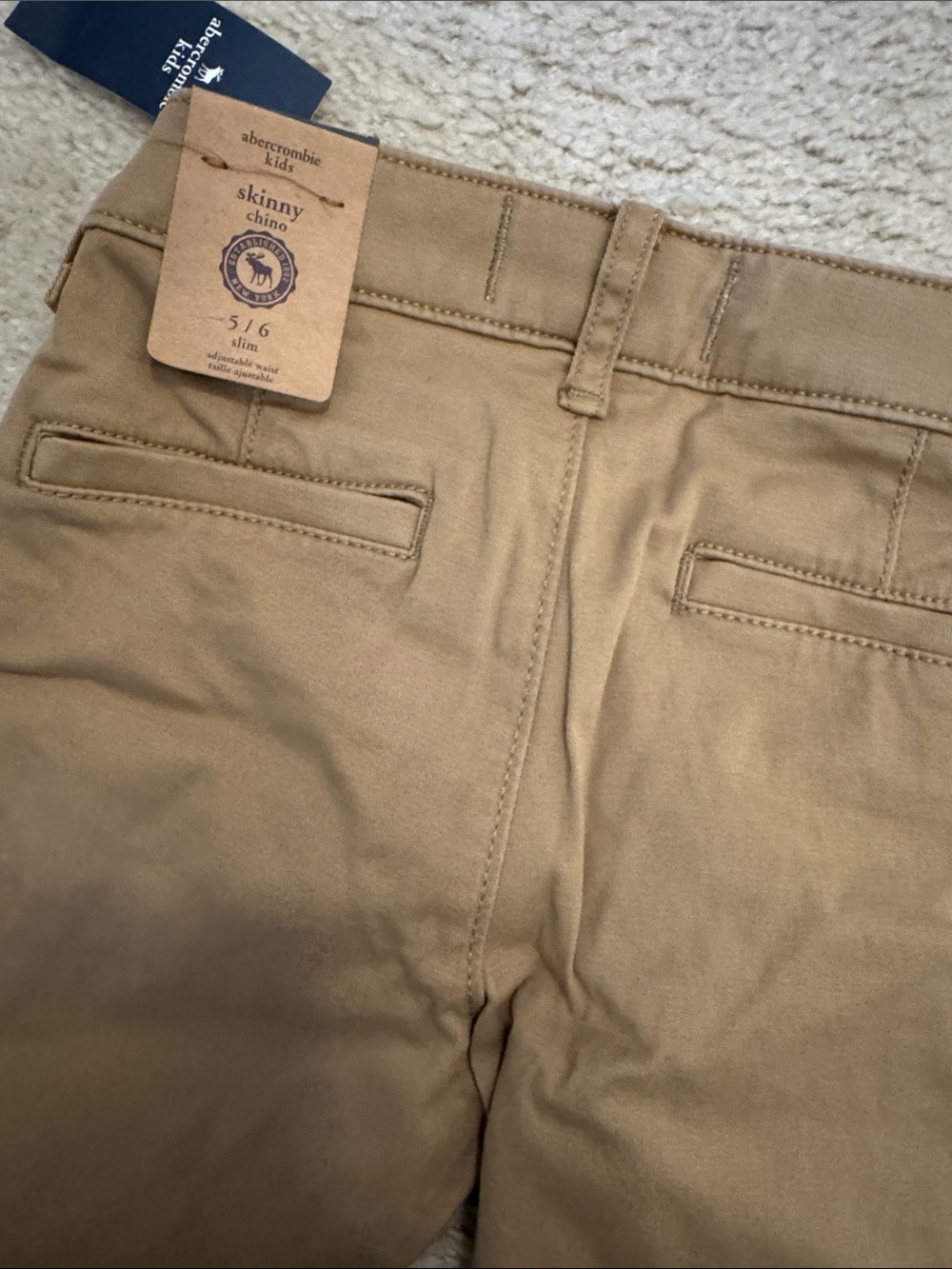 abercrombie kids Tan Straight-Leg Casual Pants - Picture 4 of 4